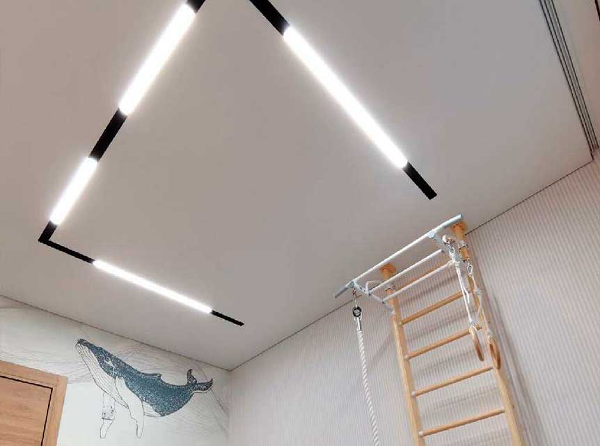 Натяжные потолки фото