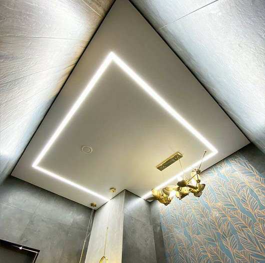 Сатиновые натяжные потолки